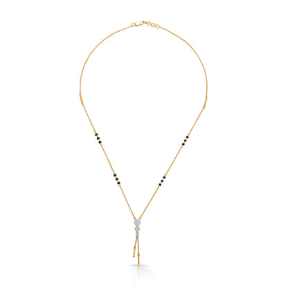 Trendsetter Gold & Diamond Modern Mangalsutra For Woman