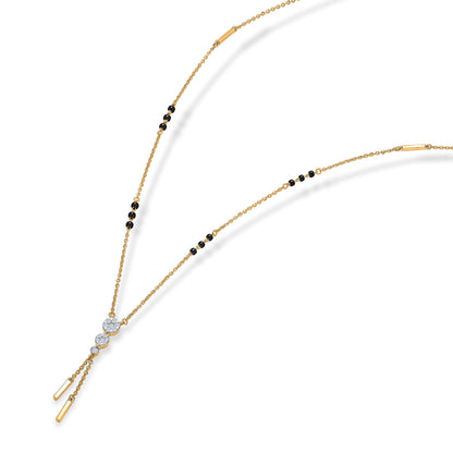 Trendsetter Gold & Diamond Modern Mangalsutra For Woman