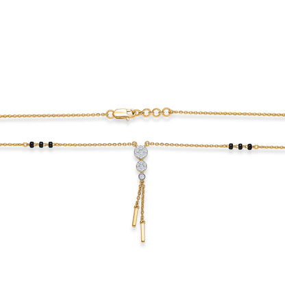 Trendsetter Gold & Diamond Modern Mangalsutra For Woman