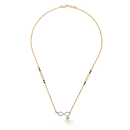 Infinity Gold & Diamond Modern Mangalsutra For Woman