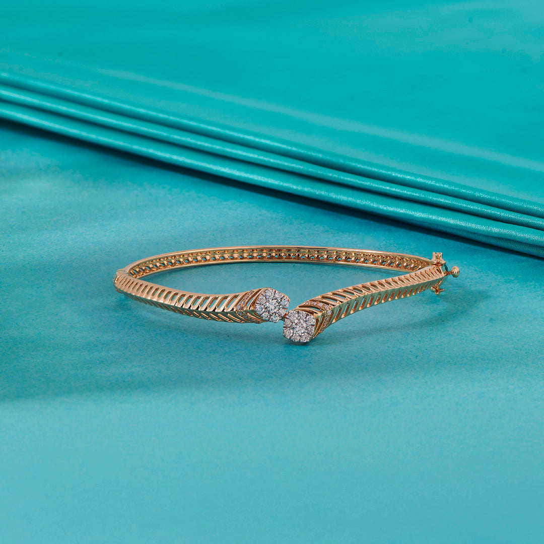 Opulen Grid Diamond Bangle
