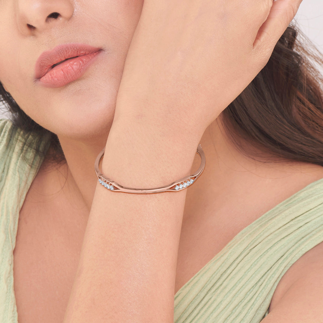 Veloura Weave Diamond Bangle