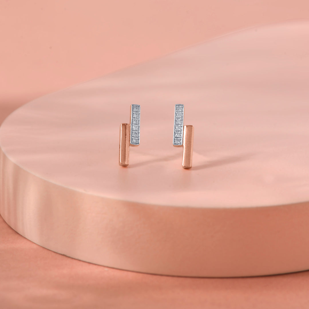 Zyric Bar Diamond Earring