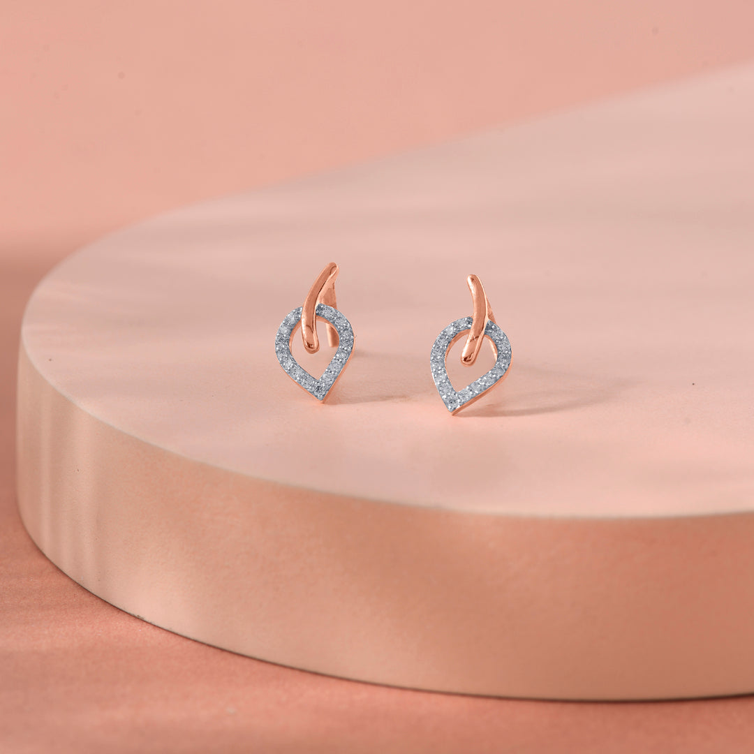 Petiole Glow Diamond Earring