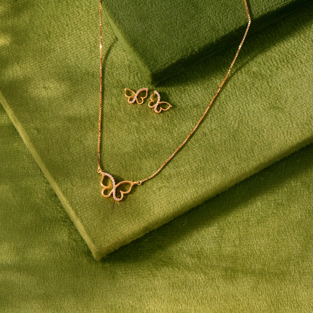 Charming Flyora Gold Necklace for Her