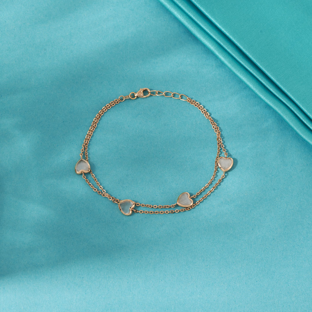 Charming Lovelink Flexible Gold Bracelet