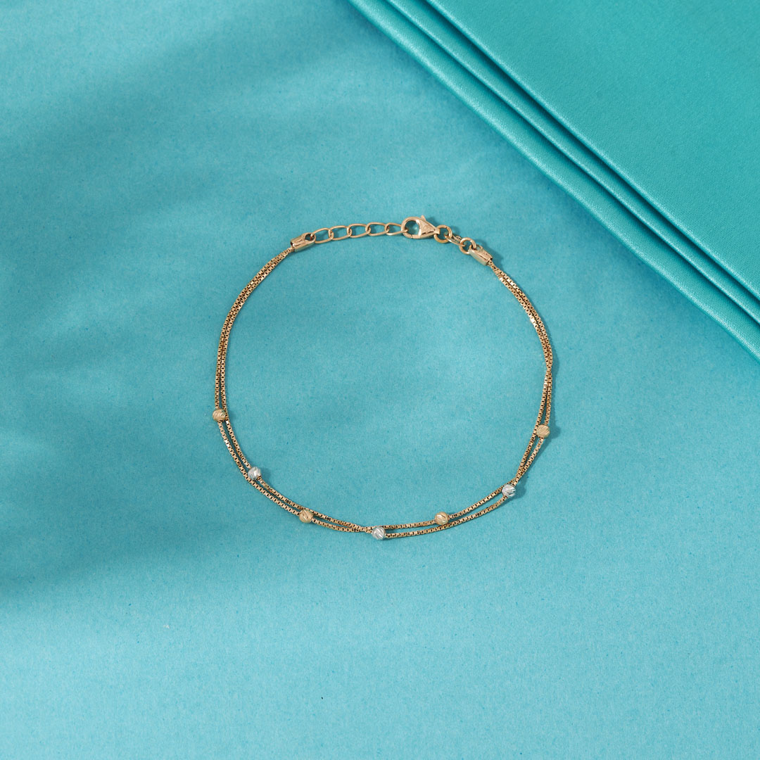 Layred Gliscent Flexible Gold Bracelet