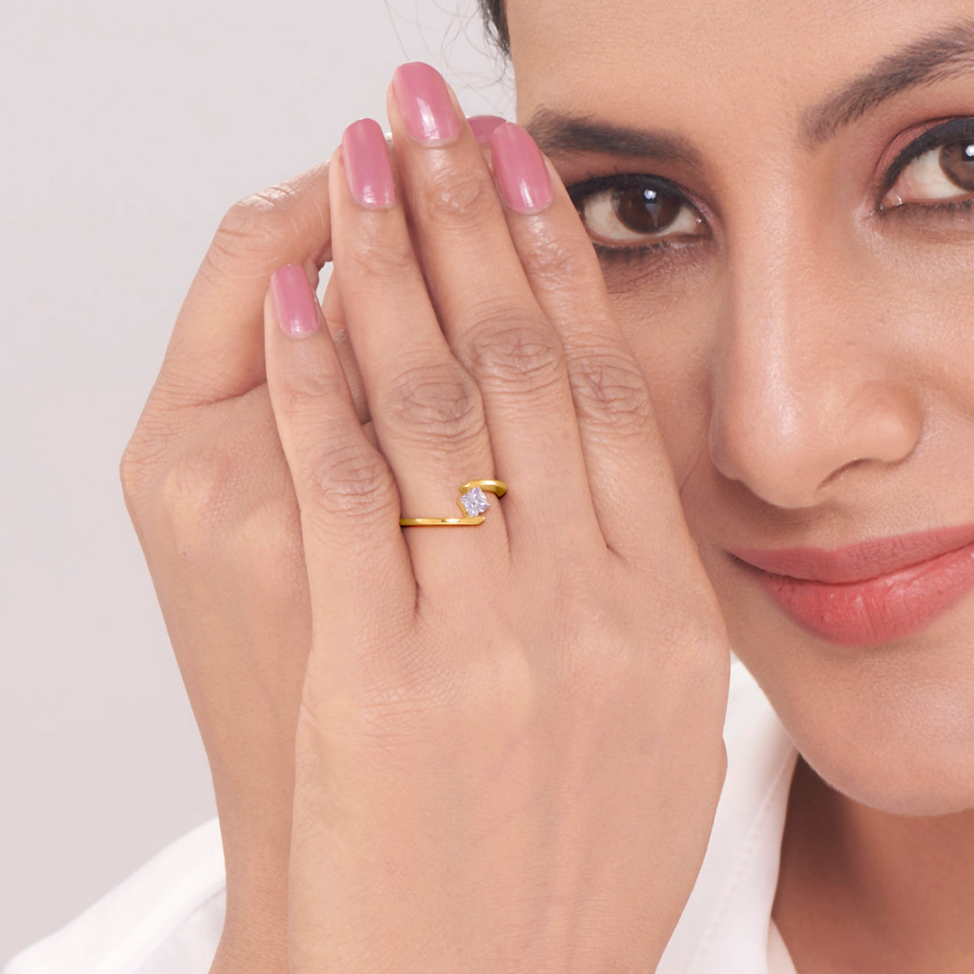 Bright Bound Gold Ring for Her