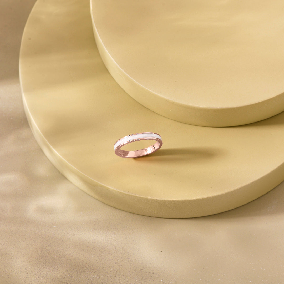 Minimal Mark Gold Ring for Her