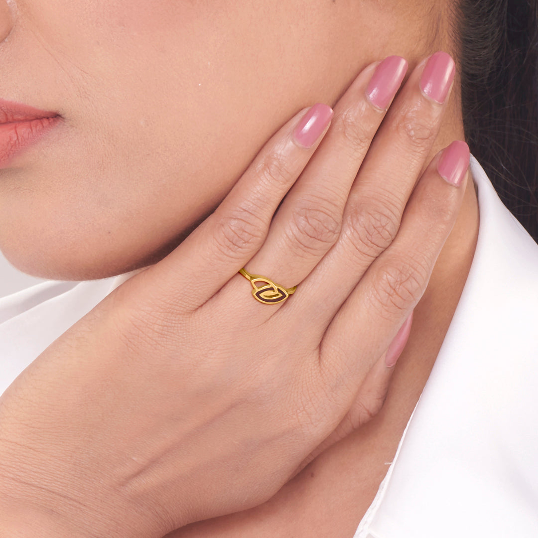 Nature Knot Gold Ring for Her