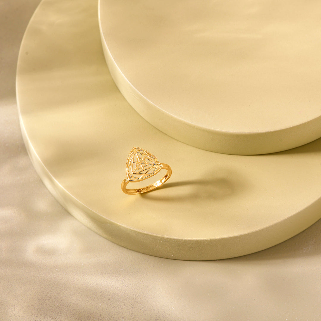 Delta Gleam Gold Ring for Her