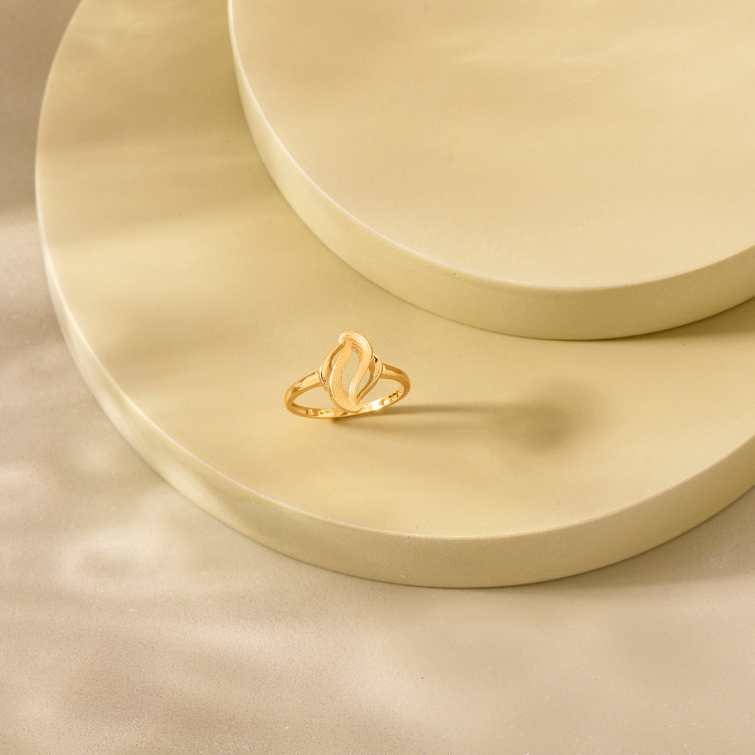 Intertwine Breeze Casual Gold Ring