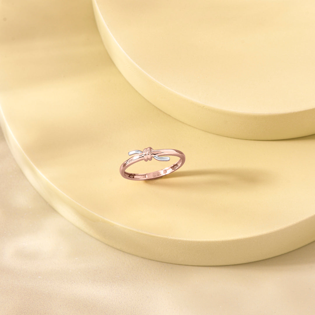 Petite Knot Eternity Gold Ring