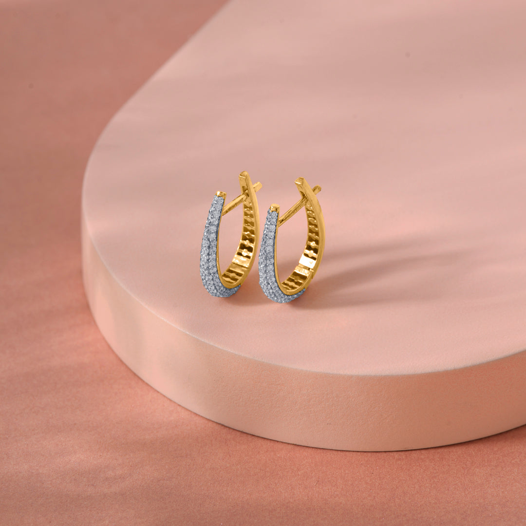 Radiya Loop Hoops & Huggies Gold Earring
