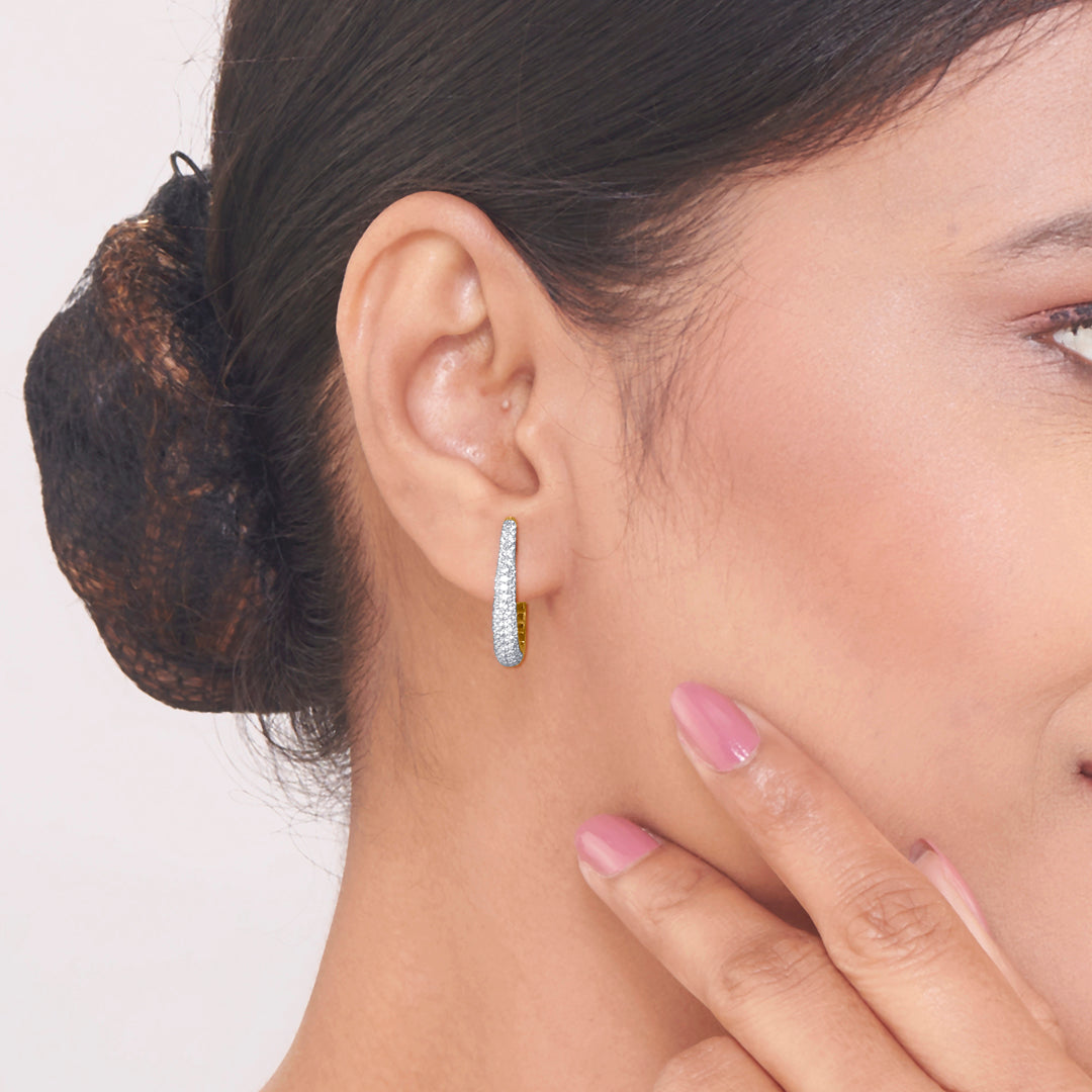 Radiya Loop Hoops & Huggies Gold Earring