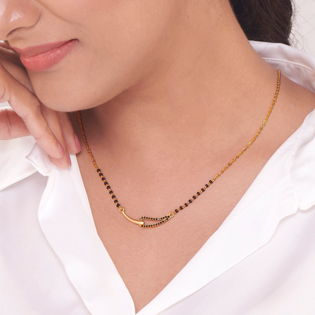 Woven Promise Gold Mangalsutra for Her