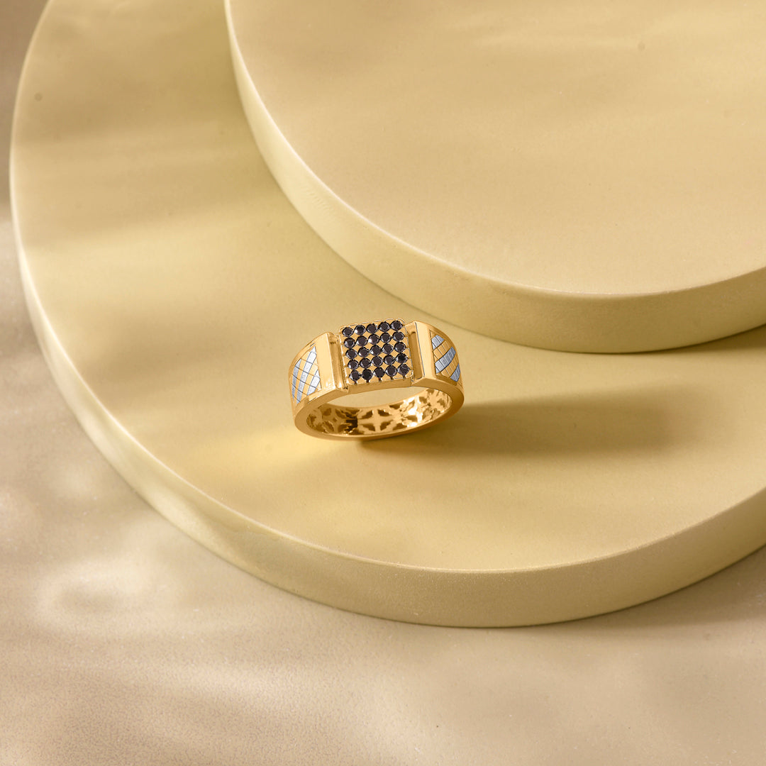 Noble Circle Men's Gold Ring