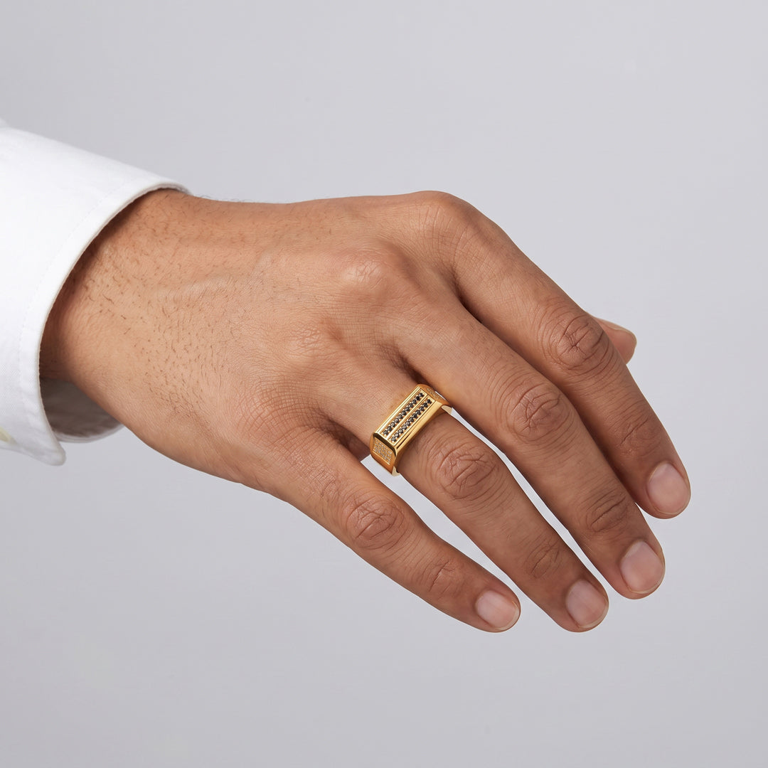 Sovereign Ban Men's Gold Ring