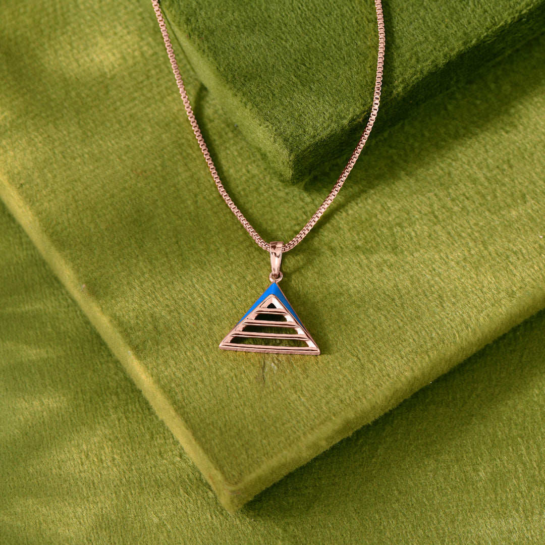 Ocean Edge Gold Pendant for Her