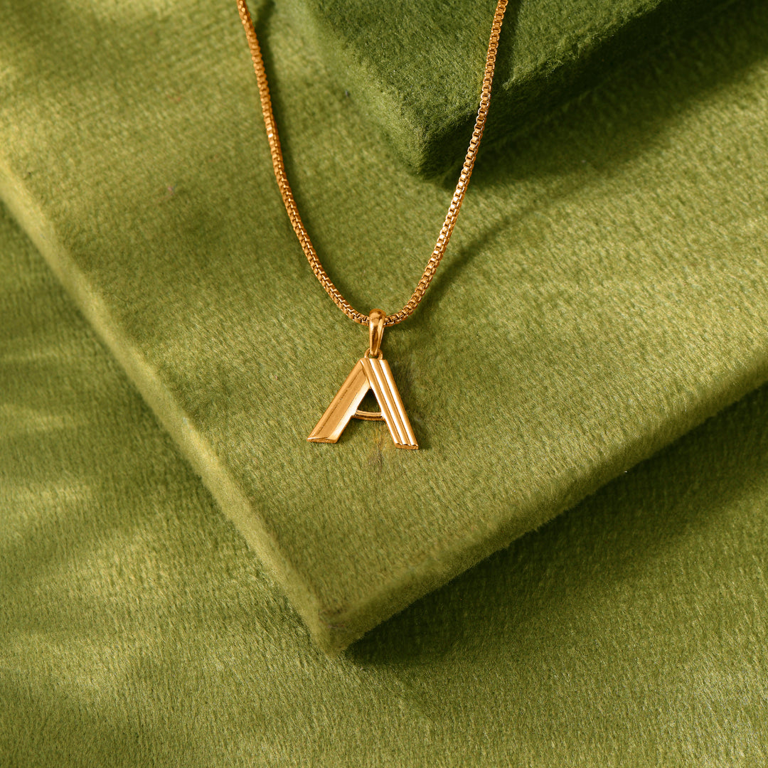 Aspire A Alphabet Gold Pendant
