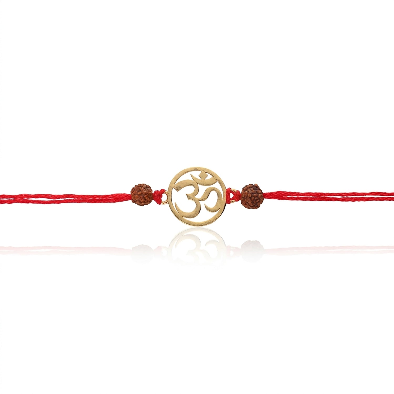 PNG Jewellers Gold Plated Om Divine Rakhi For Men