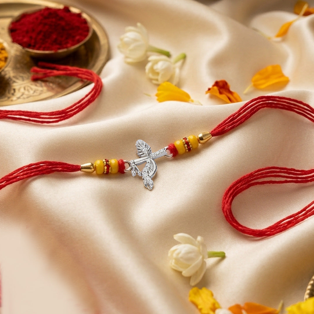 PNG Jewellers Basuri Silver Rakhi For Men's