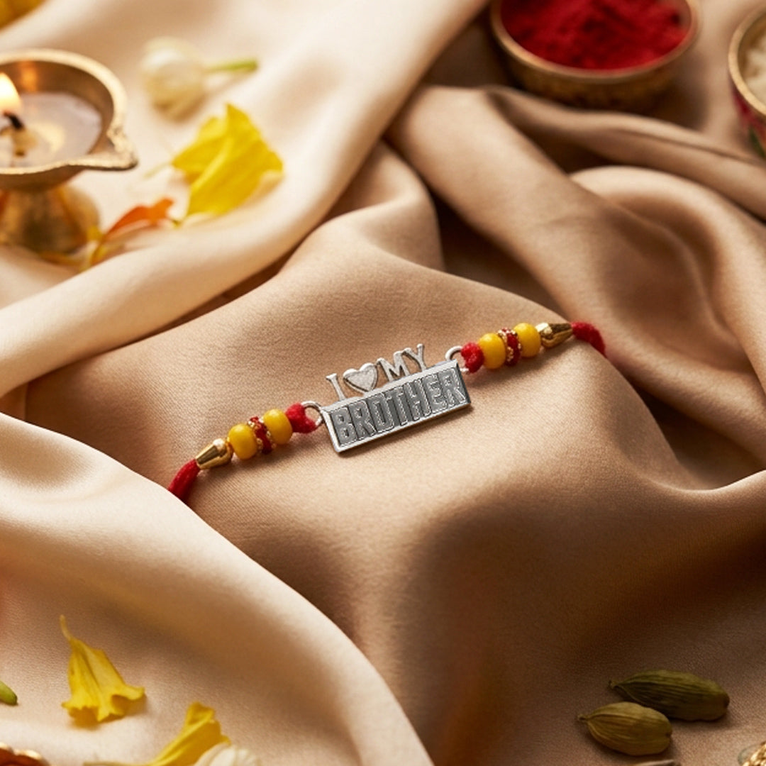PNG Jewellers my Brother Silver Rakhi For Men's