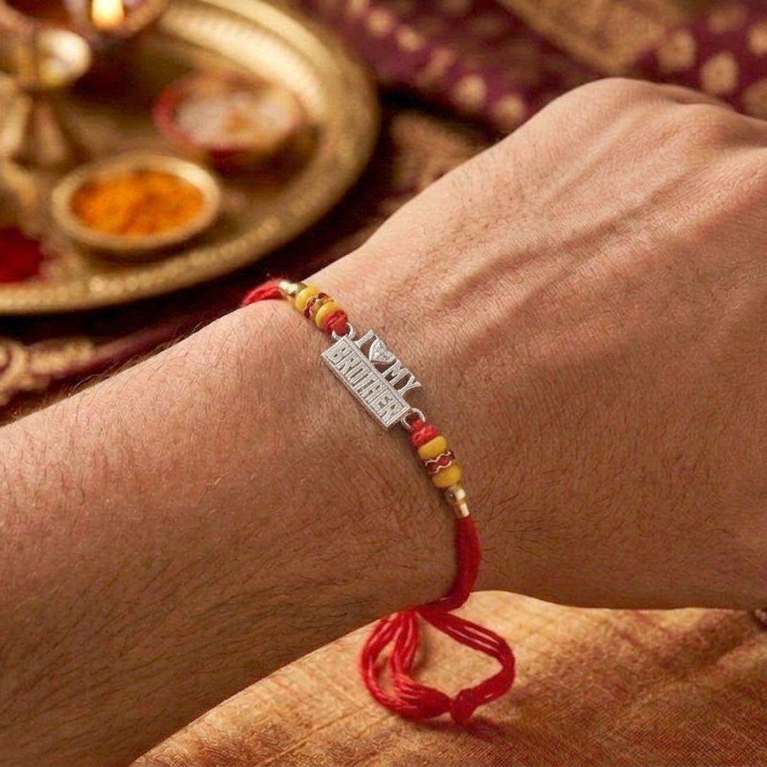 PNG Jewellers my Brother Silver Rakhi For Men's
