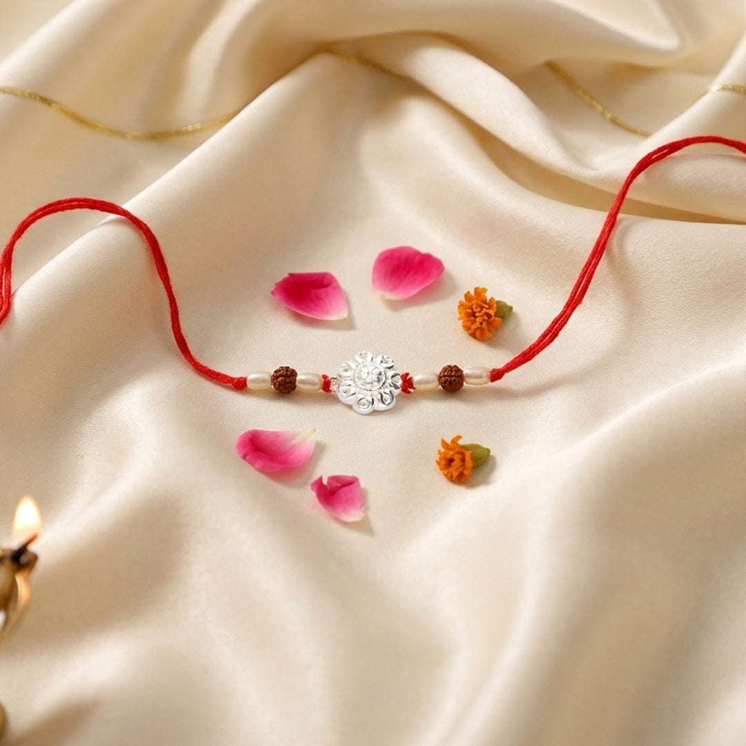 PNG Jewellers Shield Silver Rakhi For Men's