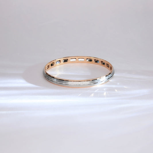 Noble Forge Kada Platinum Mens Bracelet