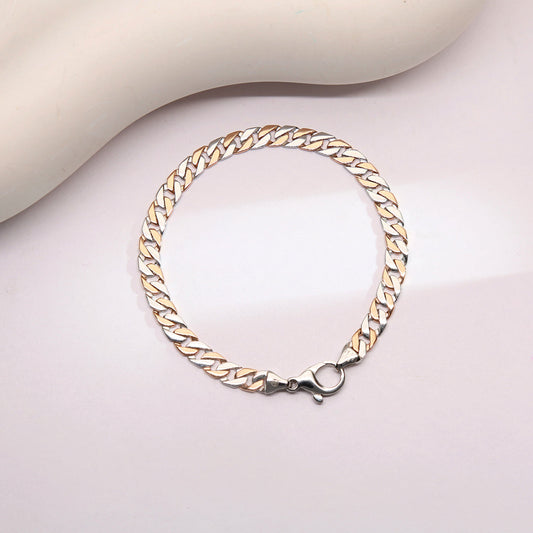 Sterling Vector Platinum Mens Bracelet