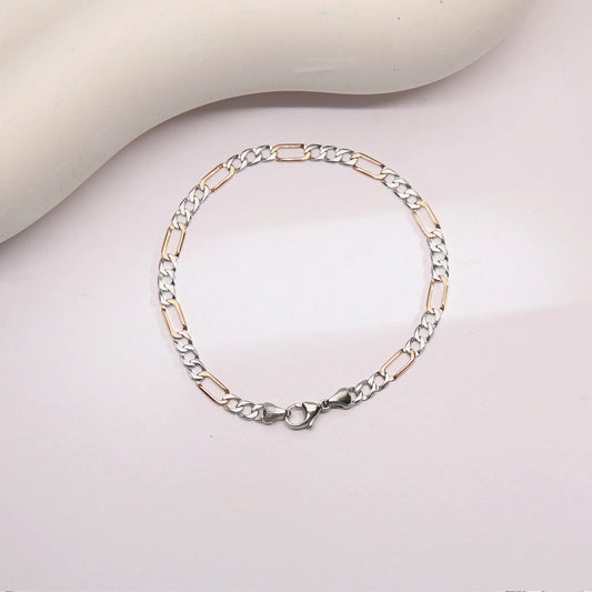 Sovereign Links Platinum Mens Bracelet