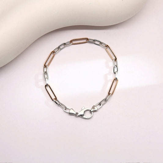 Everlast Links Platinum Mens Bracelet