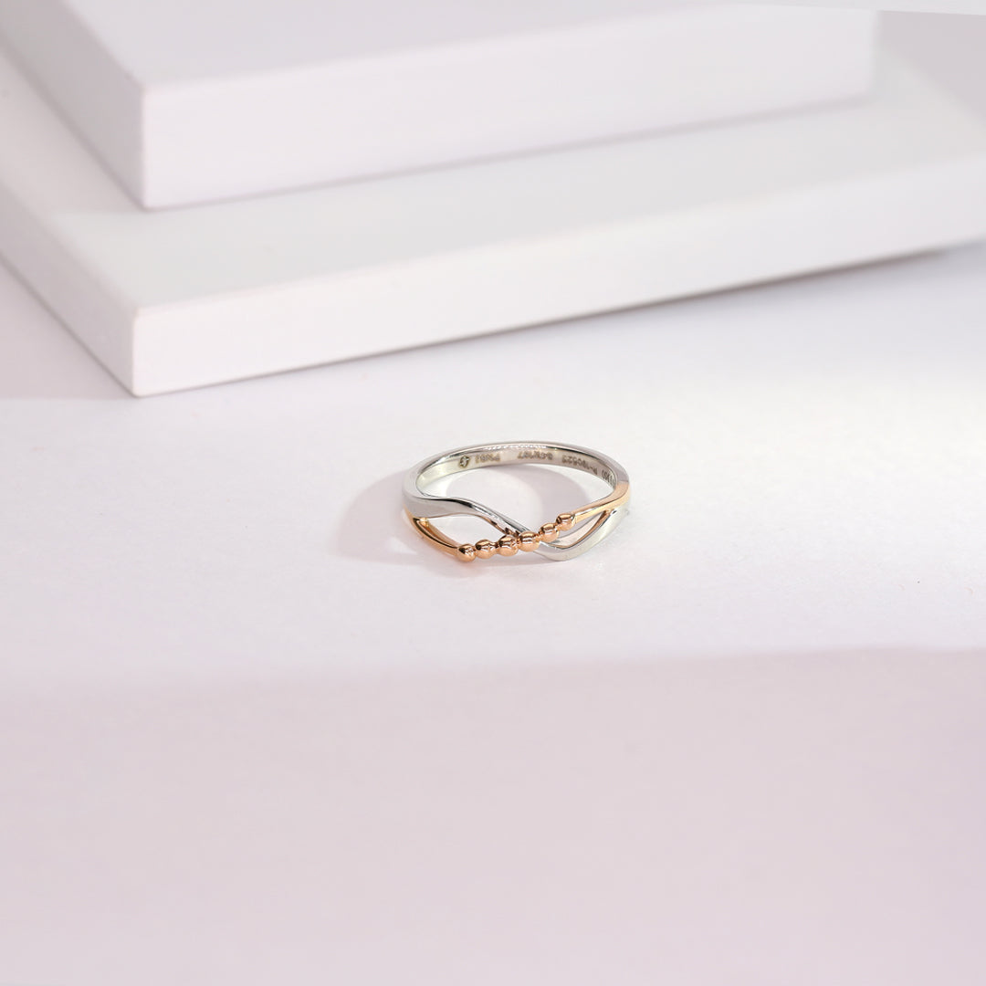 Glimmer Muse Platinum Ladies Ring