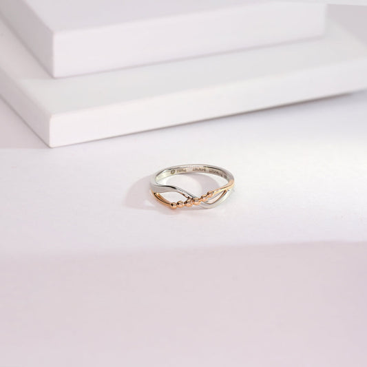 Glimmer Muse Platinum Ladies Ring