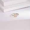 Butterfly Hearts Platinum Ladies Ring
