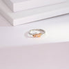 Gleam Petal Platinum Ladies Ring