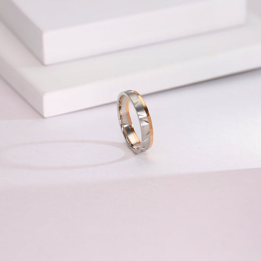 Opaline Glow Platinum Ladies Ring