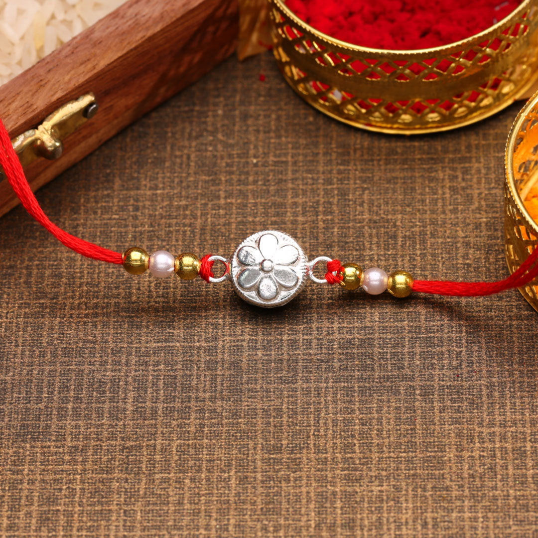 Bonded Forever Silver Rakhi For Men's
