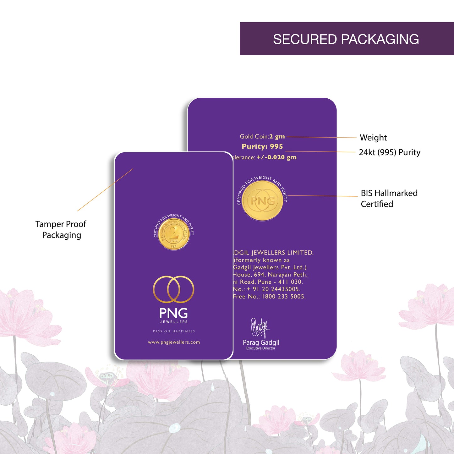 2 gram 24 kt (995) png gold coin