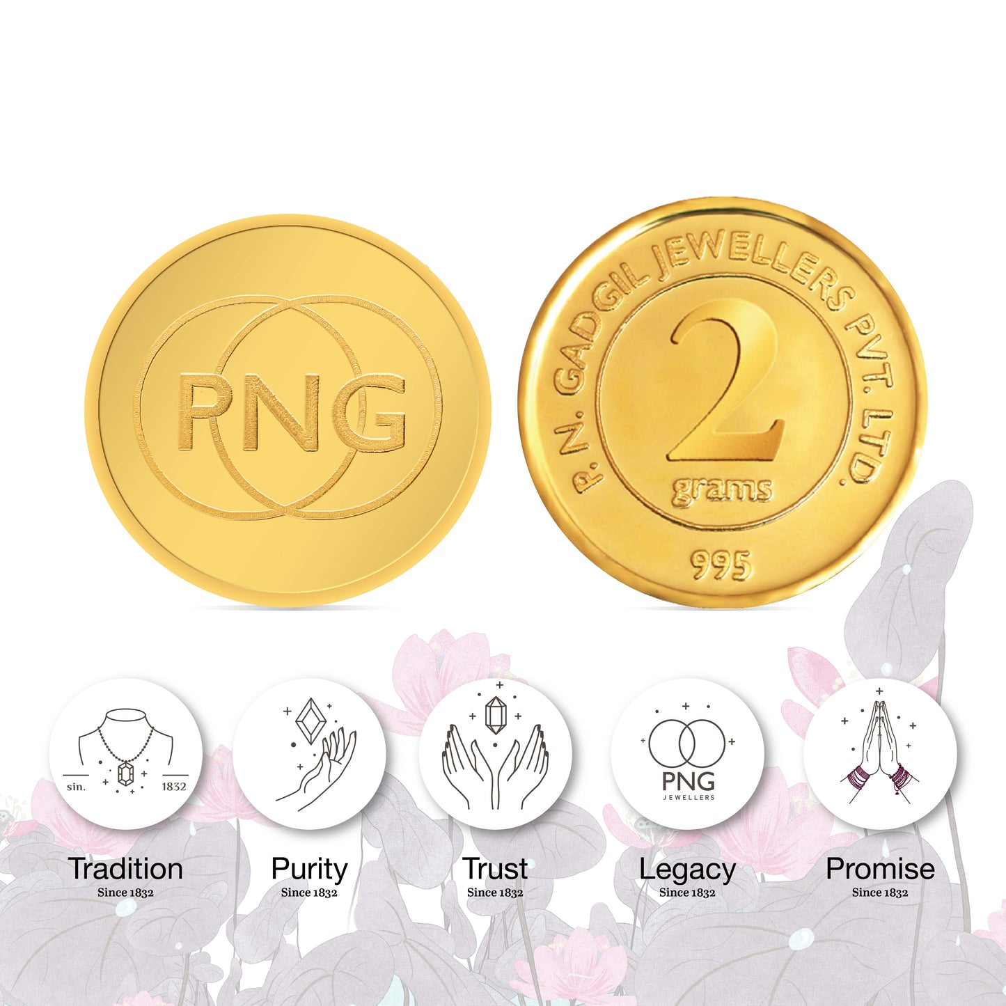 2 gram 24 kt (995) png gold coin