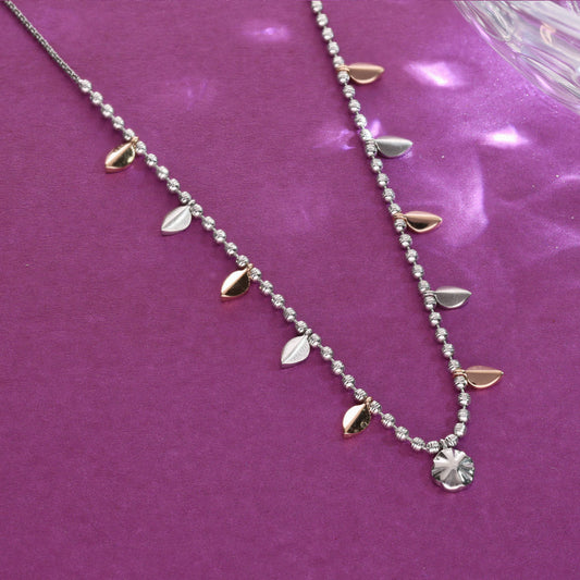 Pure Petals Platinum Necklace