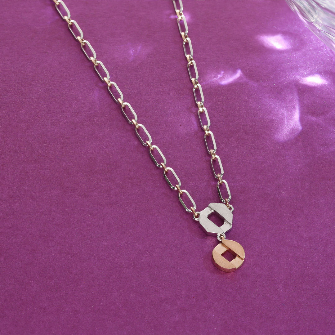 Celestial Loop Platinum Necklace