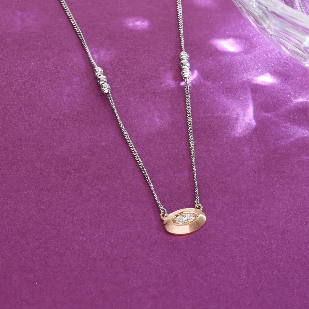 Celestial Curve Platinum Necklace