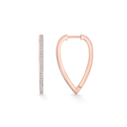 Gilded Sequence Gold Stud Diamond Earring for Woman