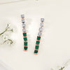 Emerald Falls Gold Stud Diamond Earring for Woman