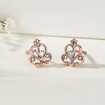 Royal Affection Gold & Diamond Stud Earring For Woman