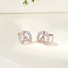 Paris Glow Rose Gold Stud Diamond Earring For Woman