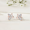 Dreamy Wings Gold & Diamond Stud Earring For Woman