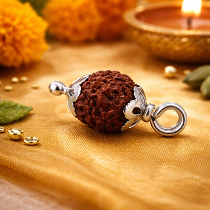Divine Rudraksha Silver Pendant
